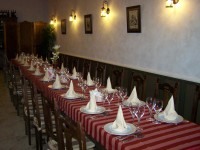 Vista preparaci�n mesas para eventos